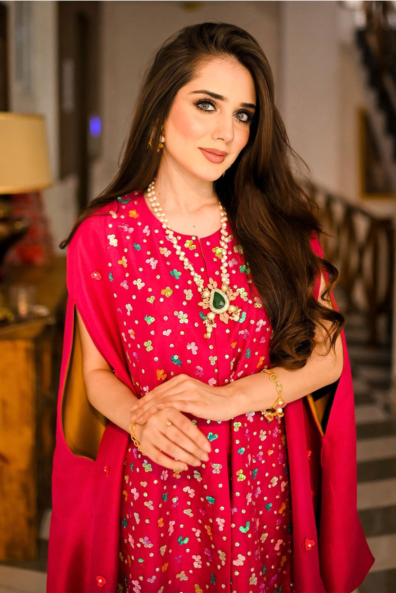 Boho Chic Raw Silk Cape Dress