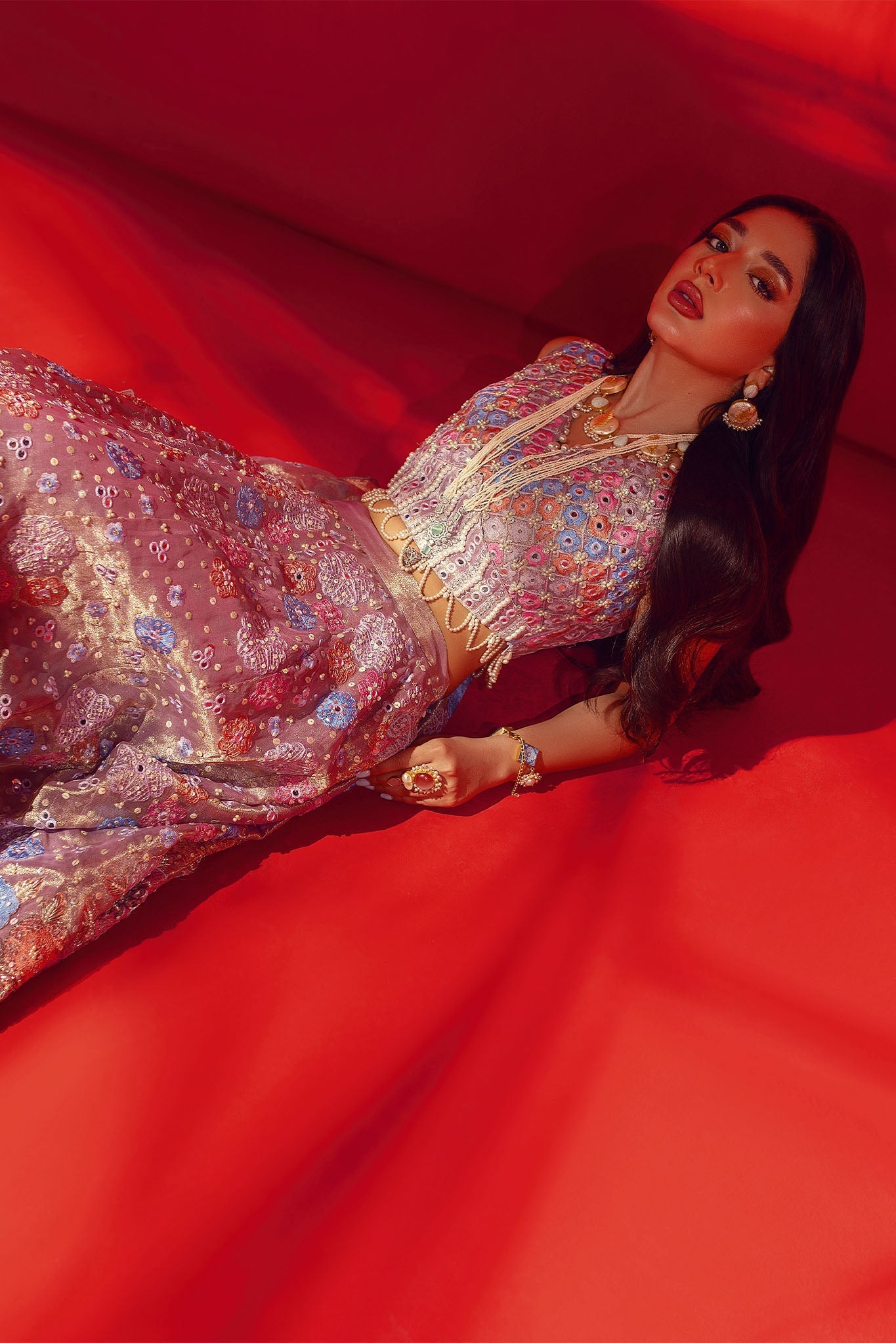 Lavender Lehenga Choli Dress