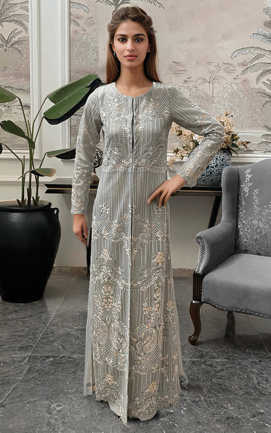 NET EMBROIDERED JACKET Design Code: 9089