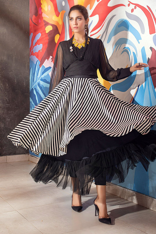 Rigel Black And White Maxi